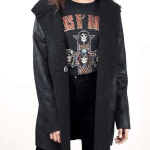 Tobi Black Shearling Coat
